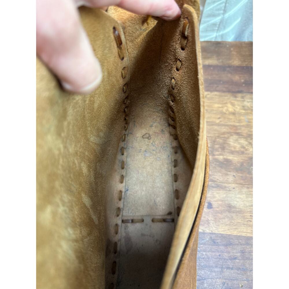 Vintage Brown Leather Handcrafted Saddle Bag Satchel Purse BOHO Southwestern - Picture 15 of 16